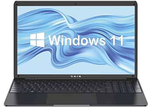 SGIN PC Portatile 15.6" Windows 11 Home, 8GB RAM, 256GB, SSD ROM Notebook 512 GB