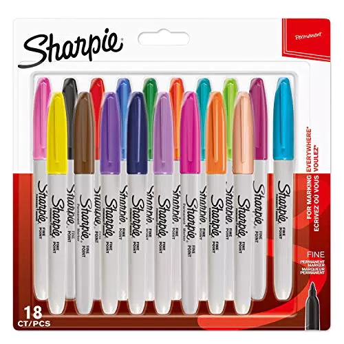 Sharpie Pennarelli Indelebili, Punta Fine, Divertenti Colori Assortiti