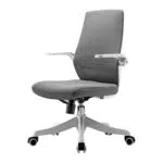 SIHOO Sedia da Ufficio Ergonomica Girevole a 360 ° con Comodo Supporto Lombare, braccioli Pieghevoli e reversibili