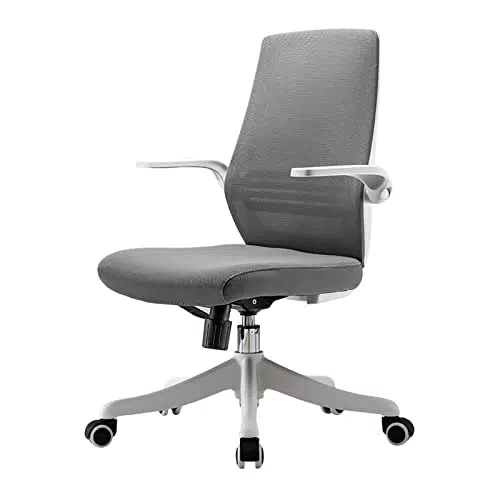 SIHOO Sedia da Ufficio Ergonomica Girevole a 360 ° con Comodo Supporto Lombare, braccioli Pieghevoli e reversibili