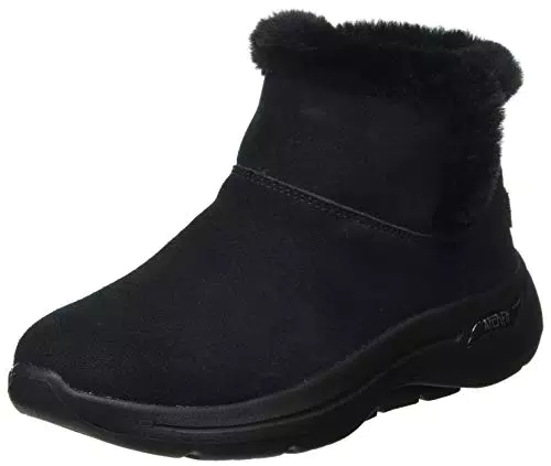 Skechers Go Walk Arch Fit Cherishtivaletto Donna, Camoscio Nero