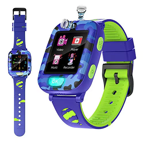 Smartwatch Bambini per Ragazze Ragazzi con la Torcia Twinkle -Calcolatrice del Registratore Della Sveglia SOS Giochi Music Player Regalo di Compleanno Smartwatch per bambini di 3-12 Anni