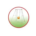 Smoby - Altalena Plus con Struttura Tubolare in Metallo