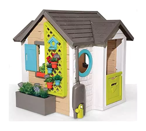 Smoby - Casetta Garden House, 7600810405, + 2 Anni, con Accessori per Il Giardinaggio