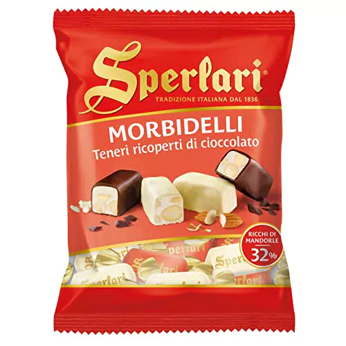 Sperlari - Torroncini Morbidelli Teneri Ricoperti Di cioccolato, 117 Grammo