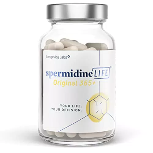 SpermidineLIFE Original365+, Integratore alimentare a base di estratto naturale di germe di grano ad alto contenuto di spermidina