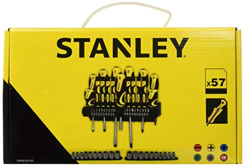 STANLEY STHT0-62143 Set 57 Pezzi Giraviti e Inserti e Chiavi a Bussola