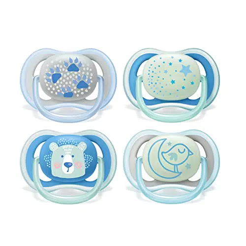 Philips Avent Ultra Air Soothers - Confezione da 4 succhietti leggeri e traspiranti