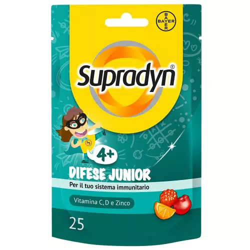Supradyn Difese Junior Integratore Multivitaminico Gummies con Vitamina C