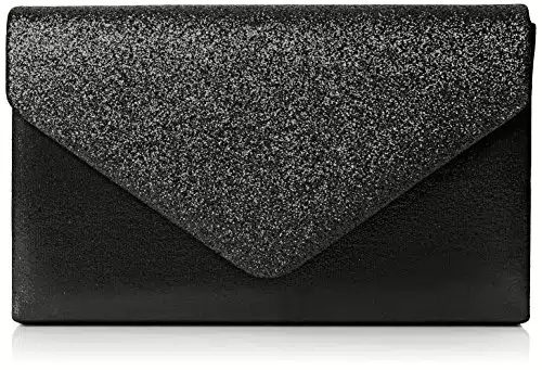 SwankySwans Womens Kelly glitter busta pochette partito Prom borsa frizione