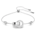 Swarovski Hollow Bracciale a Catena Morbida, Placcato in Tonalità Rodio