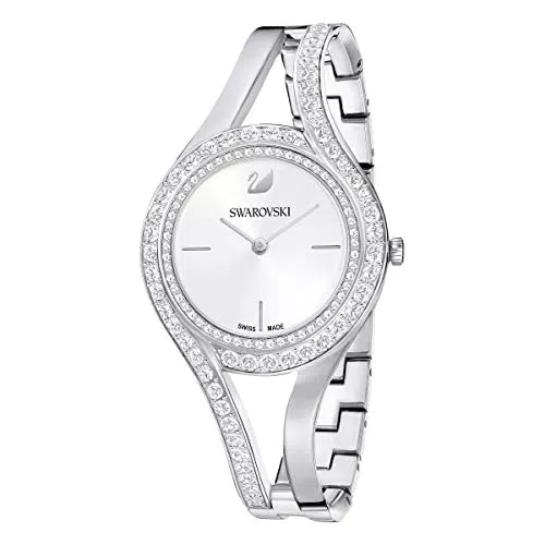 Swarovski Eternal Orologio, con Cristalli Swarovski e Bracciale di Metallo in Acciaio Inossidabile