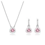 Swarovski Set Millenia, Rosa, Placcato rodio