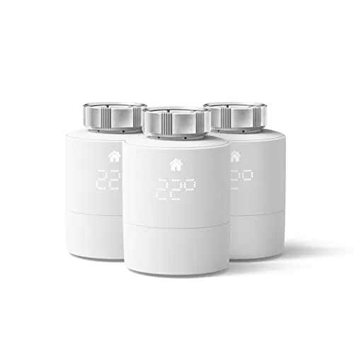 tado° Testa Termostatica Intelligente, set da 3 Accessorio aggiuntivo per il controllo multi-stanza Gestione intelligente del riscaldamento Valvola termostatica wifi Termovalvole wireless