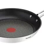 Tefal A70404, Padella a induzione Duetto, 24 cm, Acciaio Inox