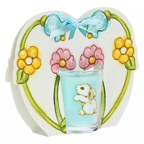 THUN - Candela Coniglietto con Cuore e Farfalle - Linea Fiore in Fiore - Cucina