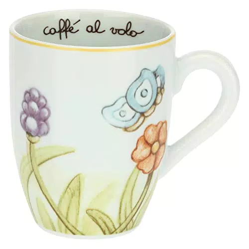 THUN - Mug - Linea Fiore in Fiore - Cucina, Caffè al Volo - Porcellana - 300ml; Box 19