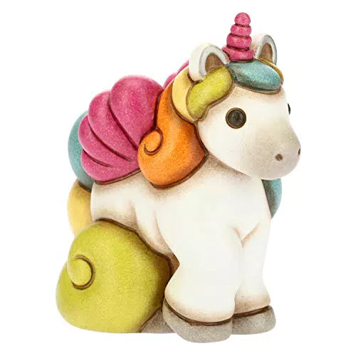 THUN - Unicorno Galoppante Multicolore - Formato Piccolo - Linea Unicorno - Ceramica - 9