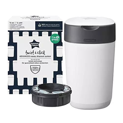Tommee Tippee Mangiapannolini Twist And Click + ricarica, bianco