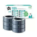 Tommee Tippee Simplee Sangenic Ricarica x 6, solo per contenitori Simplee Sangenic
