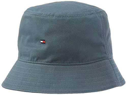 Tommy Hilfiger Essential Flag Bucket Cappello a Falda Largaofty Blue