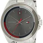 Tommy Hilfiger Orologio Analogico al Quarzo da Uomo con Cinturino in Maglia Metallica in Acciaio Inossidabile Argentato