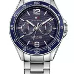 Tommy Hilfiger Orologio Analogico Multifunzione al Quarzo da Uomo con Cinturino in Acciaio Inossidabile con Cinturino in Acciaio Inossidabile - 1791366