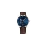Tommy Hilfiger Orologio Analogico Multifunzione al Quarzo da Uomo con Cinturino in Pelle Marrone Scuro - 1791508