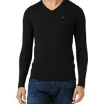 Tommy Hilfiger Pullover Uomo 1985 V Neck Sweater con Scollatura a V