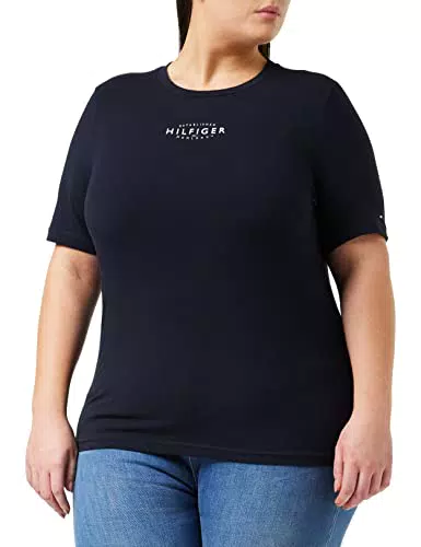 Tommy Hilfiger Reg Nuovo Marchio Ess C-nk SS Top in Maglia S/S