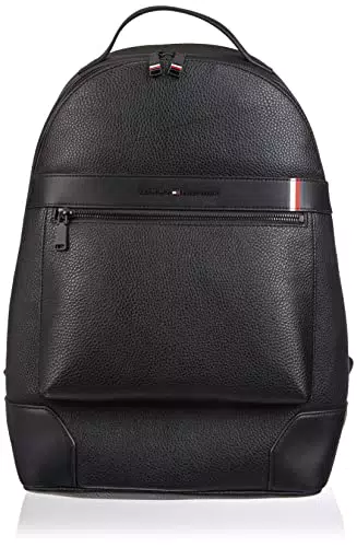 Tommy Hilfiger TH Zaino Centrale, Uomo, Nero, One Size