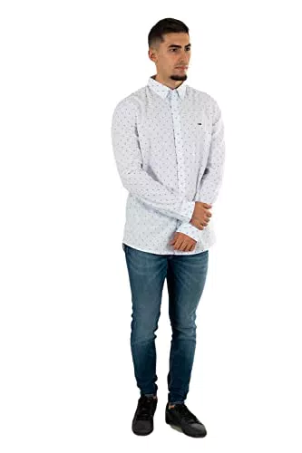 Tommy Jeans Dm0dm14184 Camicie/Top in Tessuto, White