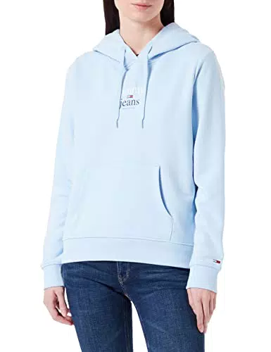 Tommy Jeans Dw0dw13573 Felpa, Chambray Sky