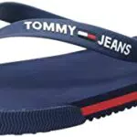 TOMMY JEANS Mens Flag Beach Sandal, Infradito Uomo, Twilight Navy