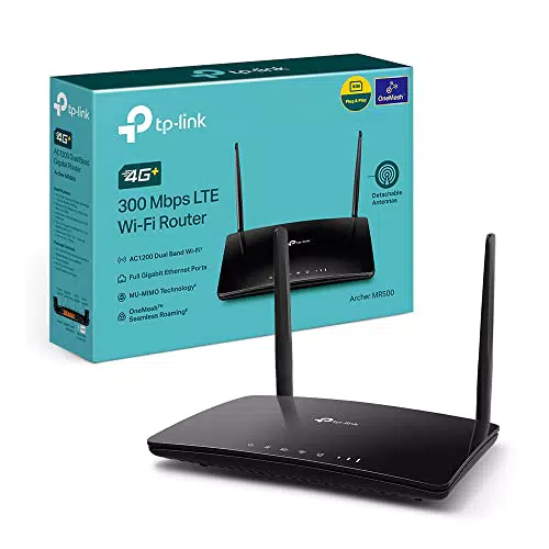 TP-Link Archer MR500 Router 4G+ Cat6 300Mbps, Wi-Fi AC1200 Dual Band