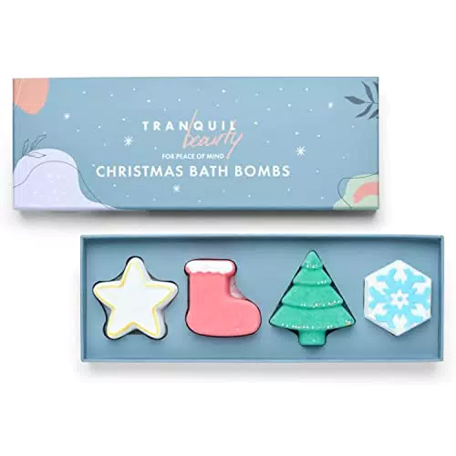 TranquilBeauty Bombe da bagno natalizie, Set regalo bagno di lusso di bellezza tranquilla )