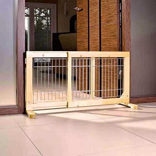 Trixie 3944 - Cancelletto per caniegno di pino, 65-108 × 50 cm