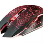 Trust GXT 107 Izza Mouse Gaming Wireless, Cablato, Nero
