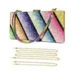 UBORSE Borsetta da Sera Donna Pochette Elegante Clutch Piccolo con Catena