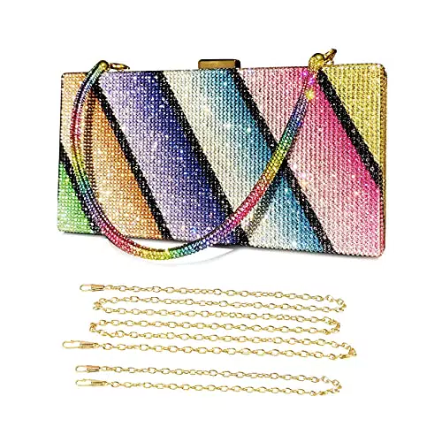 UBORSE Borsetta da Sera Donna Pochette Elegante Clutch Piccolo con Catena