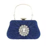 UBORSE Borsetta da Sera Pochette Elegante Clutch
con Catena, blu reale