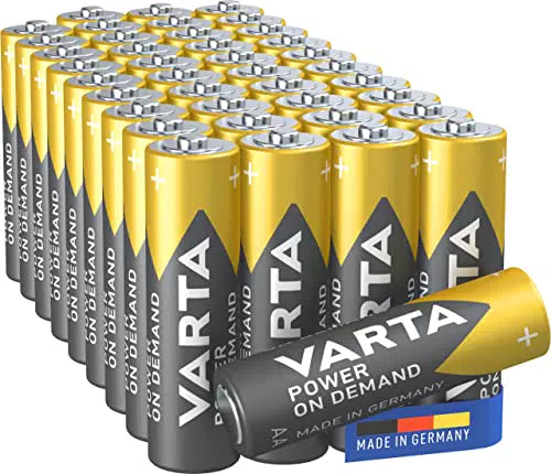 Varta Power on Demand Batterie AA Mignon, Pacco Scorta Da 40 In Confezione