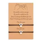 VGWON Promessa Mignolo Braccialetti Amicizia, Bracciale Coppia