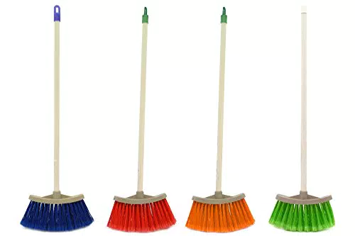 W'TOY- Scopetta in Plastica, Colore Assortito, 65 cm