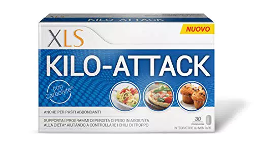 XLS Medical Kilo-Attack A Base Di Carbolyte, Integratore Alimentare Che Supporta I Programmi Di Perdita Di Peso