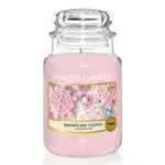 Yankee Candle Candela Grande Vaso, Biscotto del Fiocco di Neve