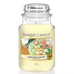 Yankee Candle Candela profumata in giara grande, Biscotto di Natale