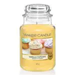 Yankee Candle Candela profumata in giara grande, Cupcake alla vaniglia