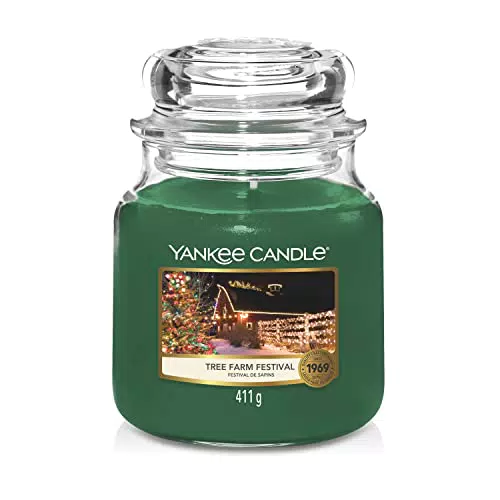 Yankee Candle Candela Profumata In Giara Mediaercatino Di Alberi Di Natale