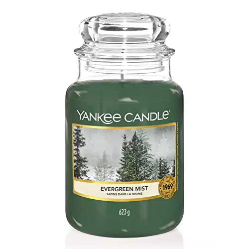 Yankee Candle Candela Profumata In Giara Piccola, Abeti Nella Nebbia